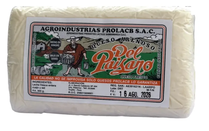 Queso Paisano PROLACB (Queso del Paisano), queso arenoso